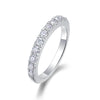 Wholesale Women's Luxury S925 Silver Geometric Moissanite Inlaid Ring