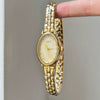 Wholesale Women's Medieval Style Oval Motherofpearl Watch With Stainless Steel Strap And Buckle Alloy Case And Ordinary Glass Mirror