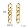 Wholesale Women's Metal And Acrylic Geometric Creative Exaggerated Electroplated Earrings
