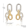 Wholesale Women's Metal And Acrylic Geometric Creative Exaggerated Electroplated Earrings