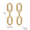 Wholesale Women's Metal And Acrylic Geometric Creative Exaggerated Electroplated Earrings