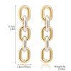 Wholesale Women's Metal And Acrylic Geometric Creative Exaggerated Electroplated Earrings