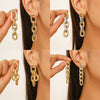 Wholesale Women's Metal And Acrylic Geometric Creative Exaggerated Electroplated Earrings