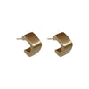 Wholesale Women's Metal Brushed Geometric Heart Shape Electroplated Earrings