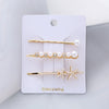 Wholesale Women's Metal Electroplated Pearl Crystal Diamond Bangs Clip Hair Accessories Fashion Ol Geometric Style