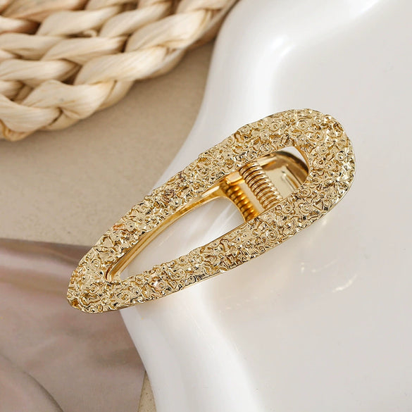 Wholesale Women's Metal Elegant Shiny Baroque Duck Clip Hairpin Set With Electroplating