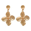Wholesale Women's Metal Flower Earrings Minimalist Geometric Statement Design Vintageinspired Fashion Jewelry