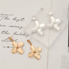 Wholesale Women's Metal Flower Earrings Minimalist Geometric Statement Design Vintageinspired Fashion Jewelry