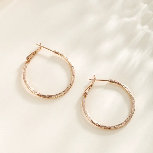 Wholesale Women's Metal Geometric Circle Earrings Copper Zinc Alloy Electroplating