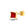 Wholesale Women's Metal Geometric Double Head Screw Ball Square Ear Bone Nail Cartilage Puncture Jewelry With Electroplating