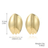 Wholesale Women's Metal Geometric Exaggerated Temperament Electroplated Earrings