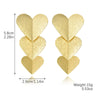 Wholesale Women's Metal Geometric Exaggerated Temperament Electroplated Earrings