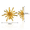 Wholesale Women's Metal Gold Platinum Geometric Bow Earrings With Electroplating Treatment And Retro Design