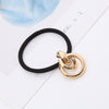 Wholesale Women's Metal Hair Accessories Simple Temperament Hair Ring And Hair Rope With Knot Craft Pure Handmade