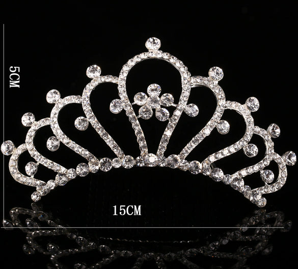 Wholesale Women's Metal Hair Accessories Wedding Crown Comb With Geometric And Plaid Patterns