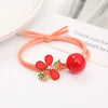 Wholesale Women's Metal Hair Rubber Band With Camellia Design And Electroplating Treatment