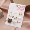 Wholesale Women's Metal Heartshaped Rhinestone Pearl Bangs Hairpin Hair Accessories Cute Style