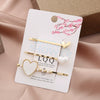 Wholesale Women's Metal Heartshaped Rhinestone Pearl Bangs Hairpin Hair Accessories Cute Style