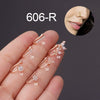 Wholesale Women's Metal Inlaid Zircon Butterfly Shape Clipon Nose Ring Electroplating Jewelry