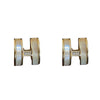 Wholesale Women's Metal Letter Earrings With 925 Silver Needles And Electroplating Simple Style