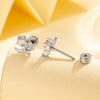 Wholesale Women's Metal Moon Inlaid Zircon Fashion Ear Bone Nail