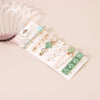 Wholesale Women's Metal Pearl Geometric Electroplated Side Clip Hairpin Set