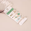 Wholesale Women's Metal Pearl Geometric Electroplated Side Clip Hairpin Set