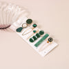 Wholesale Women's Metal Pearl Geometric Electroplated Side Clip Hairpin Set