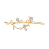 Wholesale Women's Metal Pearl Rhinestone Hairpin With Forest Tree Branch Design And Electroplating Treatment