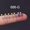 Wholesale Women's Metal Titanium Steel Flower Shape Electroplated Earring