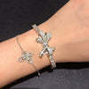 Wholesale Women's Metal Zircon Bow Splicing Fashion Hand Jewelry Bracelet