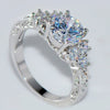 Wholesale Women's Metal Zircon Rings With Geometric Design And Electroplating Treatment