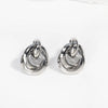 Wholesale Women's Metallic Geometric Copper Electroplated Ring Earrings Tassel Ear Jewelry Ins Style