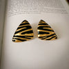 Wholesale Women's Middle Ancient Vintage Alloy Needle Earrings With Diamond Design And Geometric Drop Shape