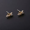Wholesale Women's Mini Cartoon Animal Zodiac 925 Sterling Silver Earrings With Electroplating