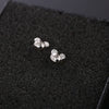 Wholesale Women's Mini Cartoon Animal Zodiac 925 Sterling Silver Earrings With Electroplating
