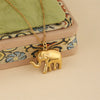 Wholesale Women's Mini Geometric Stainless Steel 18K Gold Electroplated Elephant Pendant Cross Chain Necklace