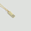 Wholesale Women's Minimalist Copper Pendant Choker Necklace With Square Shape And Mixed Gemstone Inlay Of Letters Numbers Text In O Chain Style
