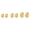 Wholesale Women's Minimalist Copper Zircon Geometric Round Ear Buckle Earrings With Real Gold Plated Electroplating Treatment