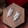 Wholesale Women's Minimalist Drop Shape Natural Freshwater Pearl S925 Sterling Silver Earrings Set With Pearls