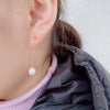 Wholesale Women's Minimalist Drop Shape 925 Sterling Silver Pearl Earrings
