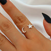 Wholesale Women's Minimalist Electroplated Copper Star Shape Ring Accessories