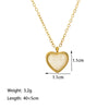 Wholesale Women's Minimalist Electroplated 18K Gold Color Preservation Titanium Steel Heartshaped Pendant Necklace And Earrings With Love Water Drops And Bells Patterns
