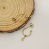 Wholesale Women's Minimalist Electroplated Stainless Steel Snakeshaped Earrings