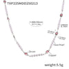 Wholesale Women's Minimalist Ferris Wheel Inlaid Square Zircon Imitation Pearl Titanium Steel Electroplated Necklace And Bracelet Jewelry Set
