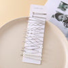 Wholesale Women's Minimalist Geometric Alloy Hairpin Bb Clip Electroplated Hair Accessories