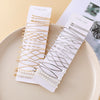 Wholesale Women's Minimalist Geometric Alloy Hairpin Bb Clip Electroplated Hair Accessories