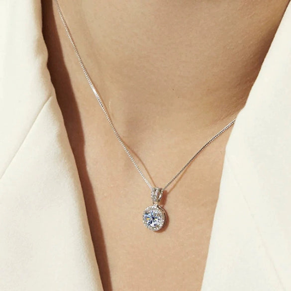 Wholesale Women's Minimalist Geometric Copper Necklace With Mixed Gemstone Pendant And Box Chain Zirconia Design