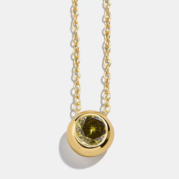 Wholesale Women's Minimalist Geometric Copper Ochain Necklace With Mixed Gemstone Inlay And Diamond Treatment