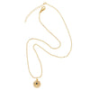 Wholesale Women's Minimalist Geometric Copper Pendant Necklace With Bamboo Chain And 18K Gold Electroplated Treatment